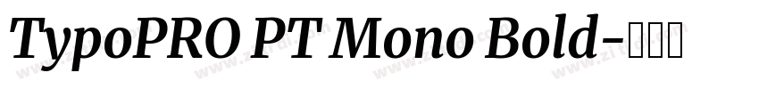 TypoPRO PT Mono Bold字体转换 TypoPRO PT Mono Bold字体转换